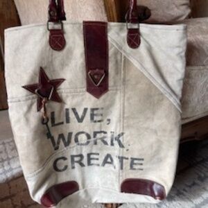 Mona B Upcycled/Recycled Tote